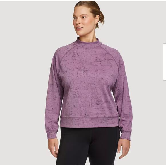 Eddie Bauer Downslope Dolman-Sleeve Sweatshirt Womens Sz Large Purple Pullover - Picture 1 of 12